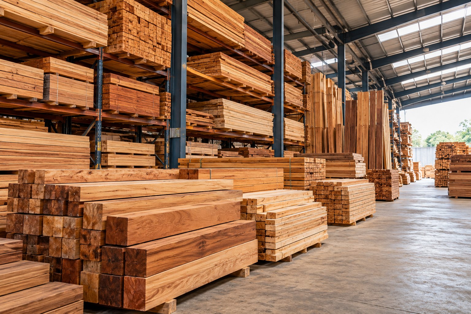 Wood sample showroom